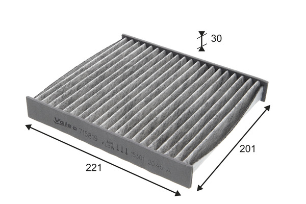 VALEO VAL715819 Pollenszűrő, utastérszűrő